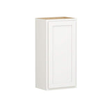 Shaker Partial Overlay 18 in. W x 12 in. D x 36 in. H Plywood Assembled Wall Kitchen Cabinet in Linen White