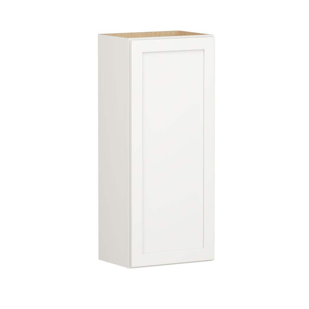 Shaker Full Overlay 18 in. W x 12 in. D x 42 in. H Plywood Assembled Wall Kitchen Cabinet in Linen White