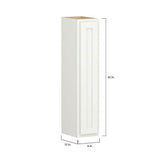 Shaker Partial Overlay 9 in. W x 12 in. D x 42 in. H Plywood Assembled Wall Kitchen Cabinet in Linen White