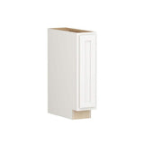 SIMPLY WOODMARK PRO Shaker Partial Overlay 9 in. W x 24 in. D x 34.5 in. H Plywood Assembled Full Height Base Kitchen Cabinet in Linen White