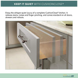 SIMPLY WOODMARK PRO Shaker Partial Overlay 36 in W x 20.75 in D x 34.5 in H Plywood Assembled Vanity Sink Base Bath Cabinet in Linen White