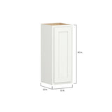 SIMPLY WOODMARK PRO Shaker Partial Overlay 12 in. W x 12 in. D x 30 in. H Plywood Assembled Wall Kitchen Cabinet in Linen White