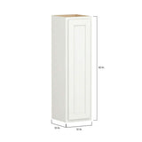 SIMPLY WOODMARK PRO Shaker Partial Overlay 12 in. W x 12 in. D x 42 in. H Plywood Assembled Wall Kitchen Cabinet in Linen White