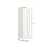 SIMPLY WOODMARK PRO Shaker Partial Overlay 9 in. W x 12 in. D x 36 in. H Plywood Assembled Wall Kitchen Cabinet in Linen White