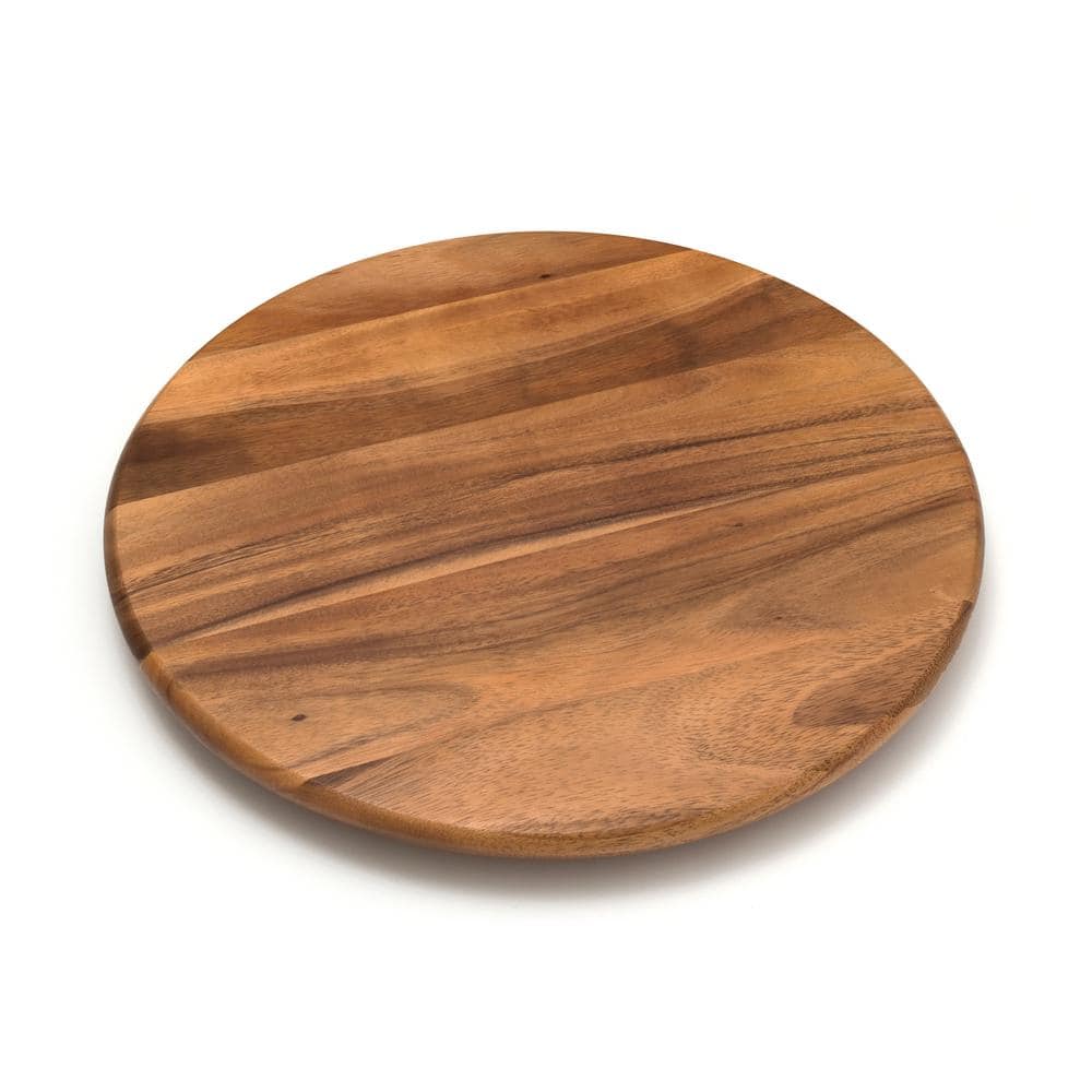Lipper Acacia 18 in. Lazy Susan Organizers