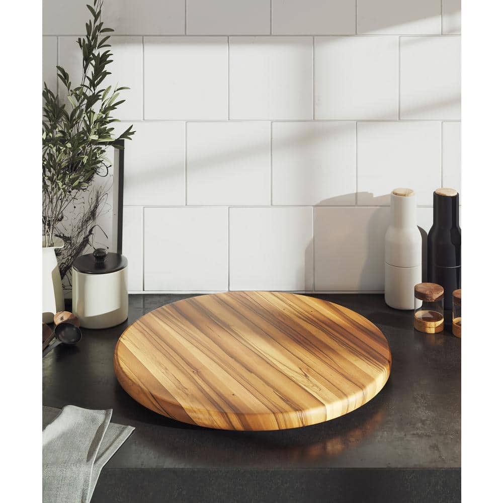 Lipper Acacia 18 in. Lazy Susan Organizers