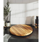 Lipper Acacia 18 in. Lazy Susan Organizers