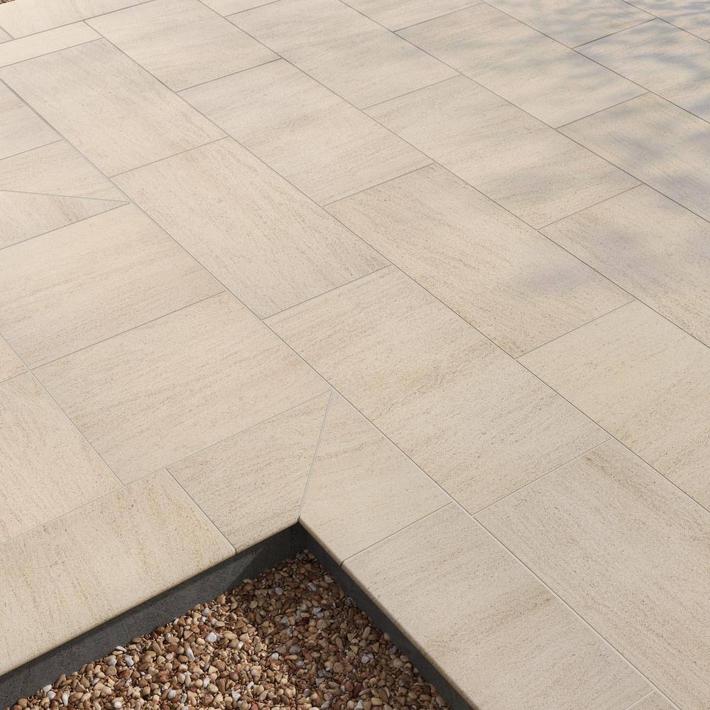 MSI Living Style Beige 2cm. x 18 in. x 36 in. Matte Porcelain Stone Look Paver (9 sq. ft./Case)