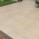 MSI Living Style Beige 2 cm. x 24 in. x 24 in. Matte Porcelain Stone Look Paver (8 sq. ft./Case)