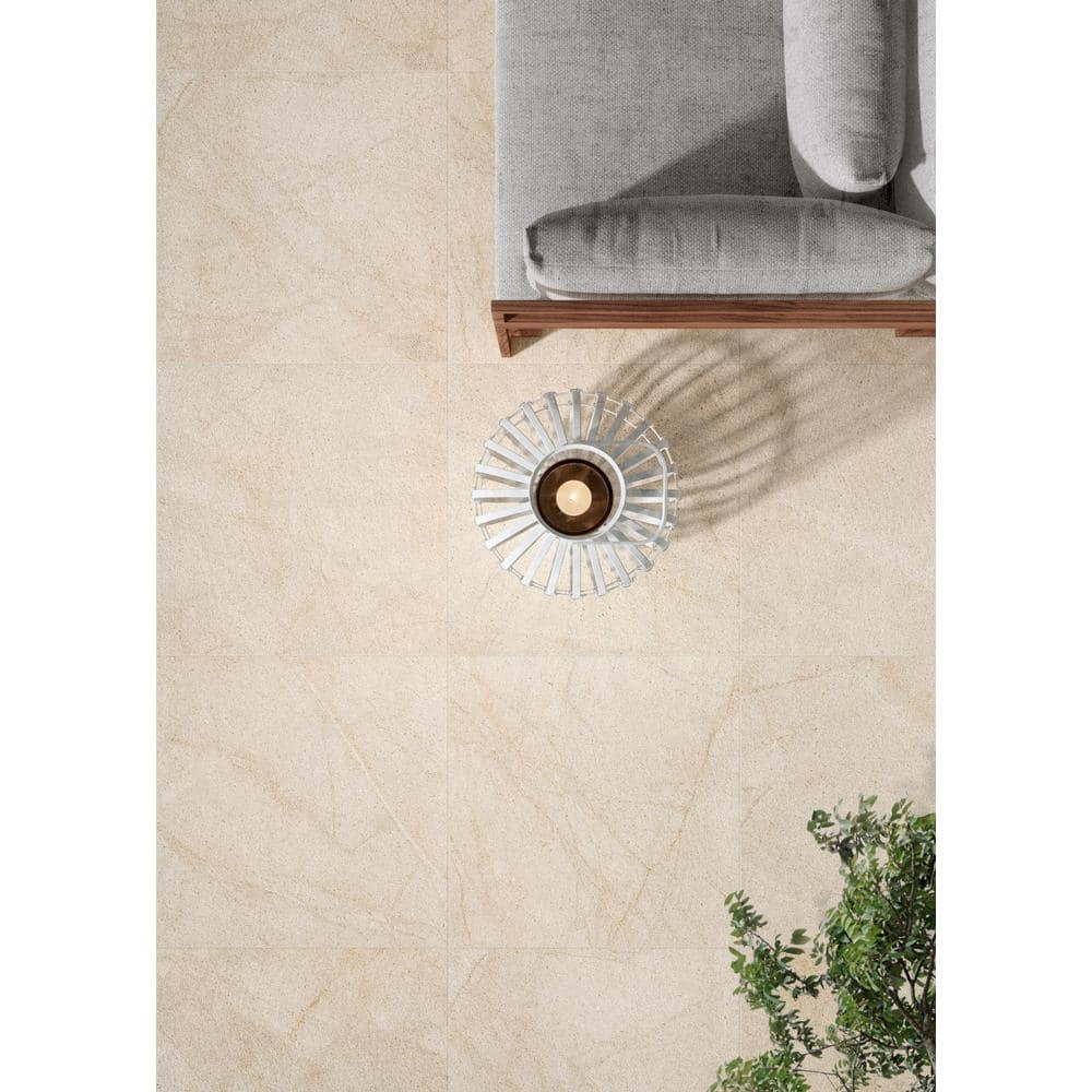 MSI Living Style Cream 2 cm. x 18 in. x 36 in. Matte Porcelain Stone Look Paver (216 sq. ft./Pallet)