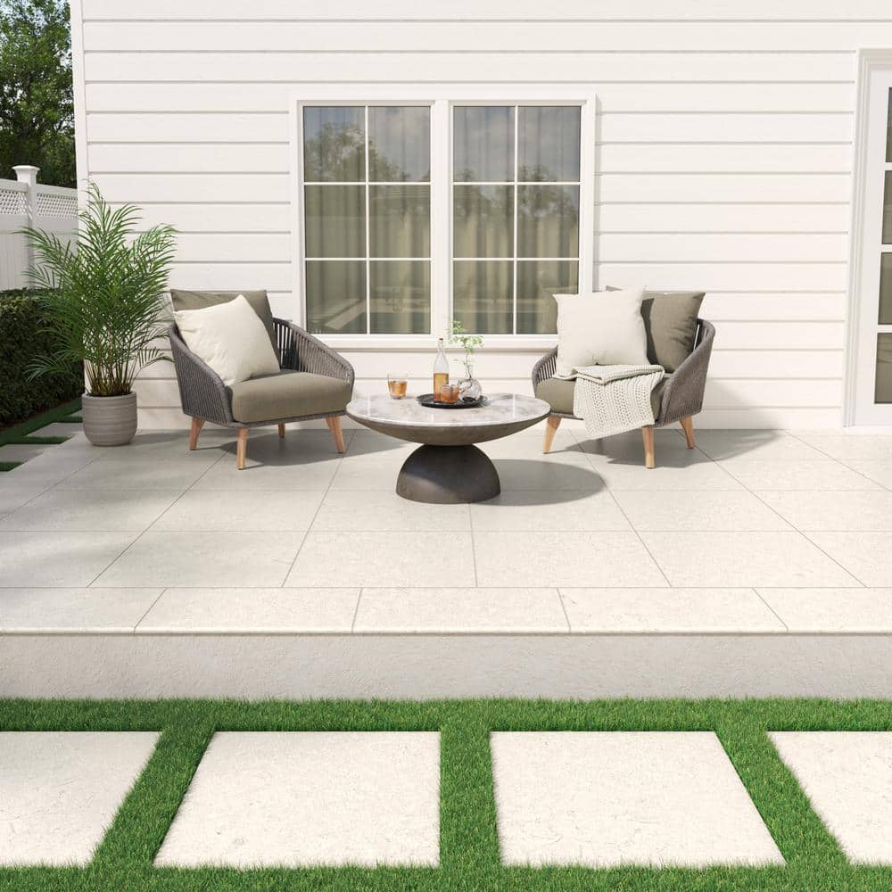 MSI Living Style Pearl 2 cm. x 18 in. x 36 in. Matte Porcelain Stone Look Paver (9 sq. ft./Case)