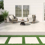 MSI Livingstyle Pearl 2 cm. x 24 in. x 24 in. Matte Porcelain Stone Look Paver (8 sq. ft./Case)