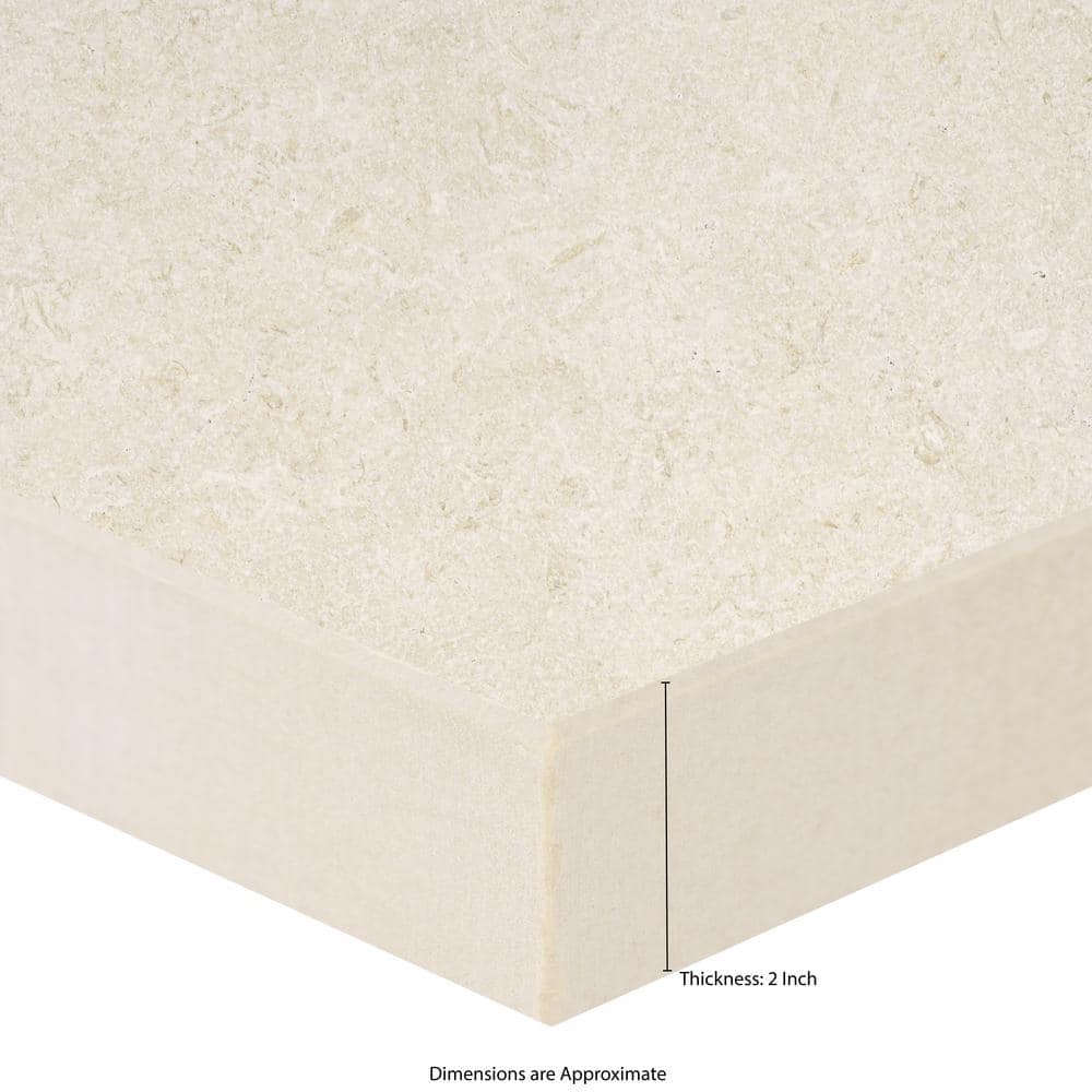 MSI Livingstyle Pearl 2 cm. x 24 in. x 24 in. Matte Porcelain Stone Look Paver (8 sq. ft./Case)