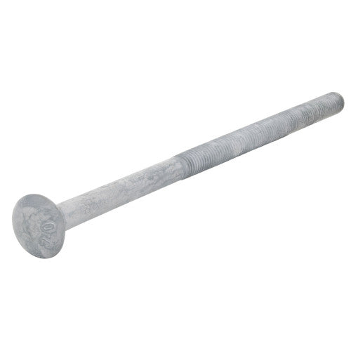 Hillman 1/4 in. x 4 in. Hot Dipped Galvanized Steel Carriage Bolt, 100-Pack