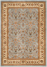 Safavieh Lyndhurst Qum 2 x 4 Light Blue/Ivory Indoor Floral/Botanical Oriental Throw Rug