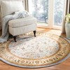 Safavieh Lyndhurst Qum 2 x 4 Light Blue/Ivory Indoor Floral/Botanical Oriental Throw Rug