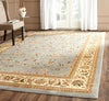 Safavieh Lyndhurst Qum 2 x 4 Light Blue/Ivory Indoor Floral/Botanical Oriental Throw Rug