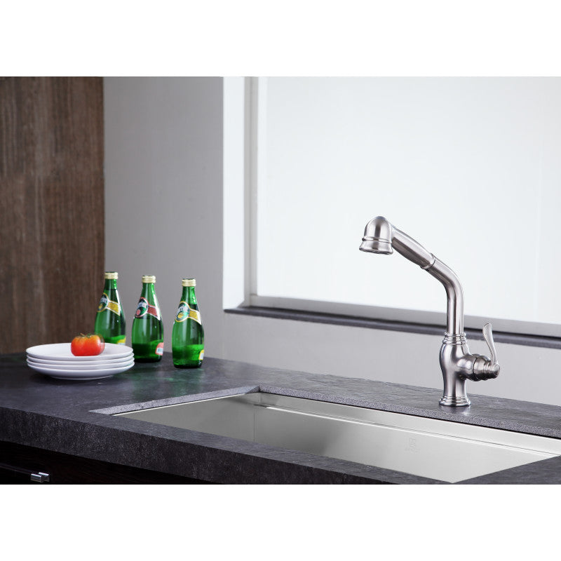 ANZZI Del Moro Oil Rubbed Bronze 1-Handle Deck-Mount Pull-Out Kitchen Faucet, KF-AZ203ORB