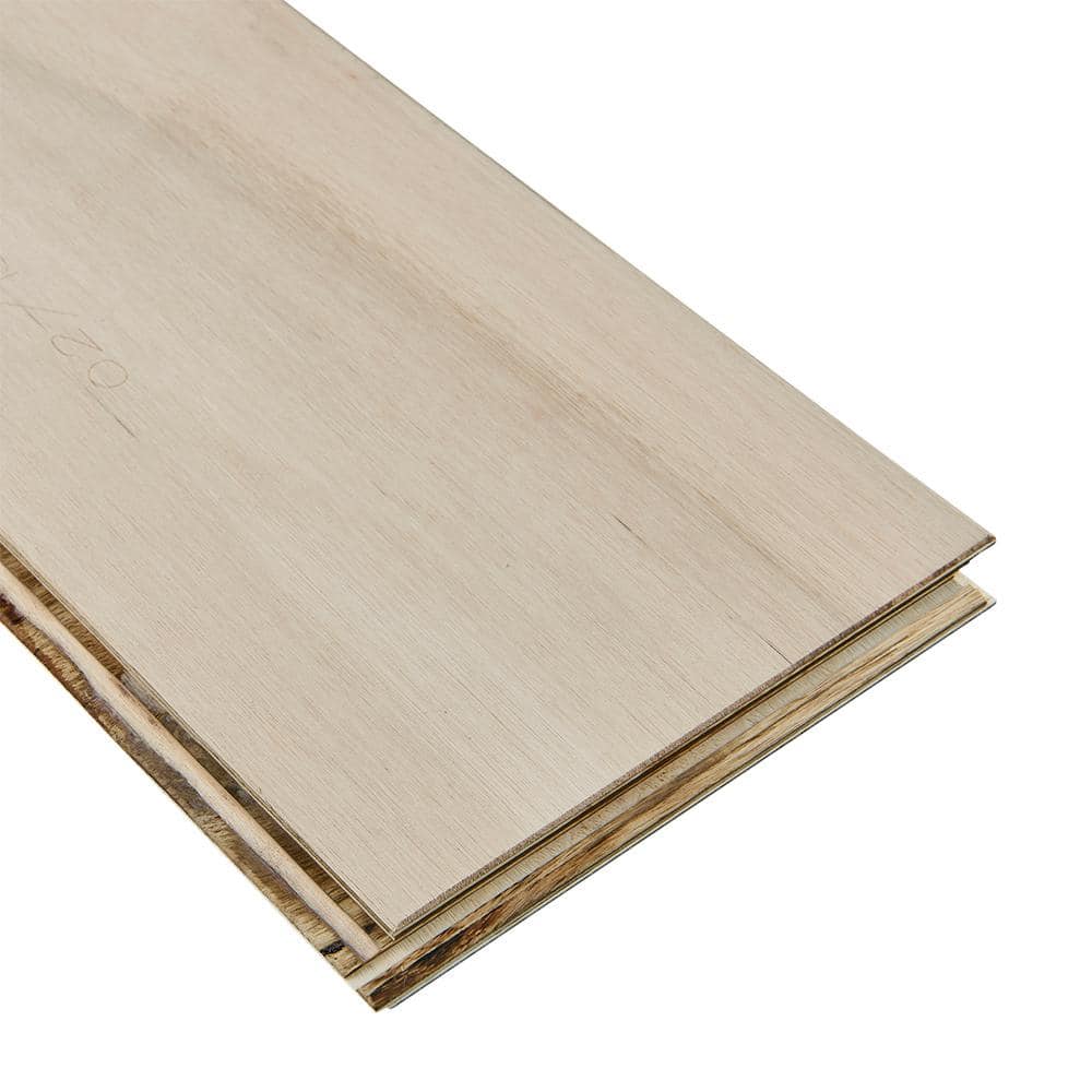 Bruce Time Honored Tinted Natural Oak 3/8 in. T x 7.3 in. W Click Lock Smooth Engineered Hardwood Flooring (32.6 sq.ft./ctn)