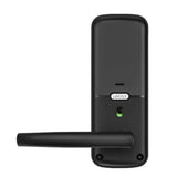 Lockly Secure Plus Matte Black Smart Touchscreen Hack-proof Keypad Door Latch Lock with Biometric Fingerprint and Bluetooth