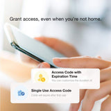 Lockly Secure Plus Satin Nickel Smart Touchscreen Hack-proof Keypad Door Latch Lock with Biometric Fingerprint and Bluetooth