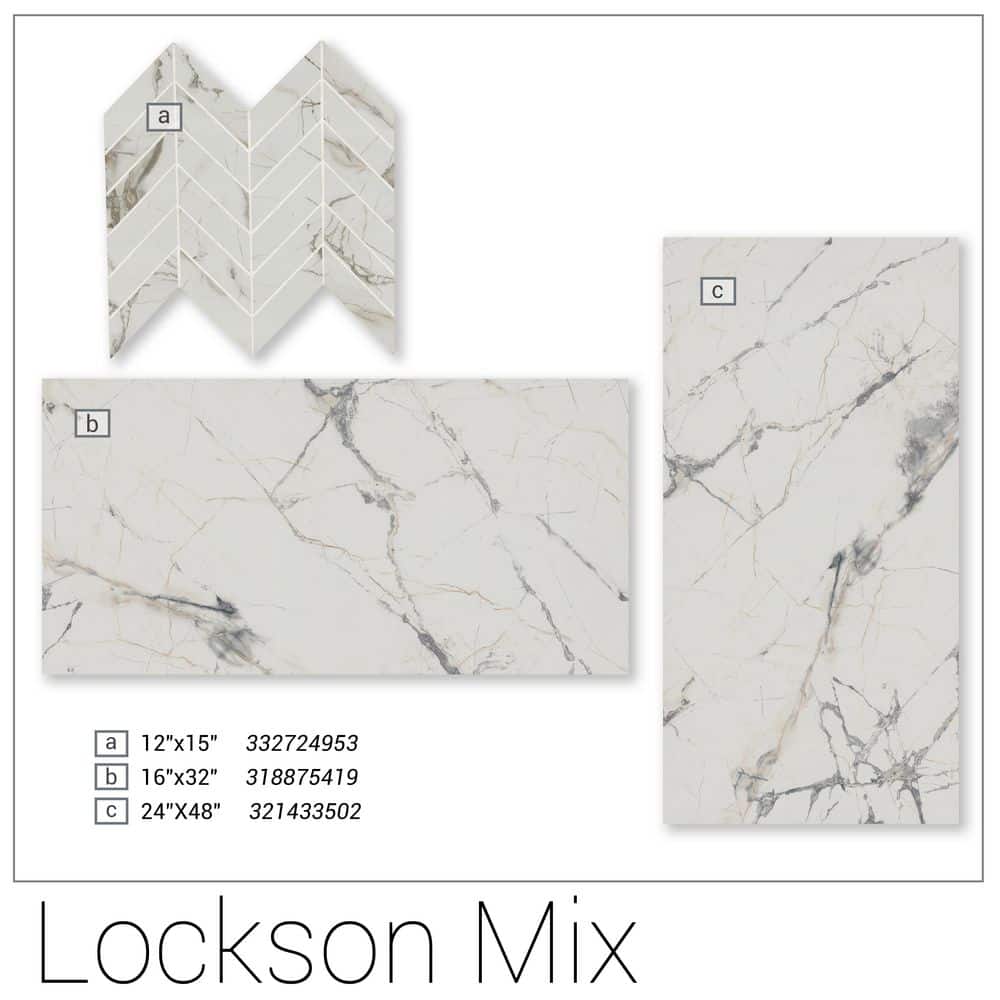 MSI Lockson Mix 24 in. x 48 in. Polished Porcelain Floor and Wall Tile (16 sq. ft./Case)