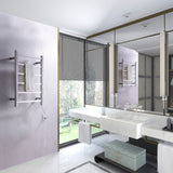 ANZZI Charles Series 6-Bar Stainless Steel Wall Mounted Electric Towel Warmer Rack, Brushed Nickel, 20.47" W x 26.77" H x 4.33" D