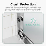 Lonni 44-48 in. W x 72 in. H Semi-Frameless Sliding Glass Shower Door in Chrome Finish w/ 1/4 in. (6 mm) Clear Tempered Glass