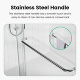 Lonni 44-48 in. W x 72 in. H Semi-Frameless Sliding Glass Shower Door in Chrome Finish w/ 1/4 in. (6 mm) Clear Tempered Glass