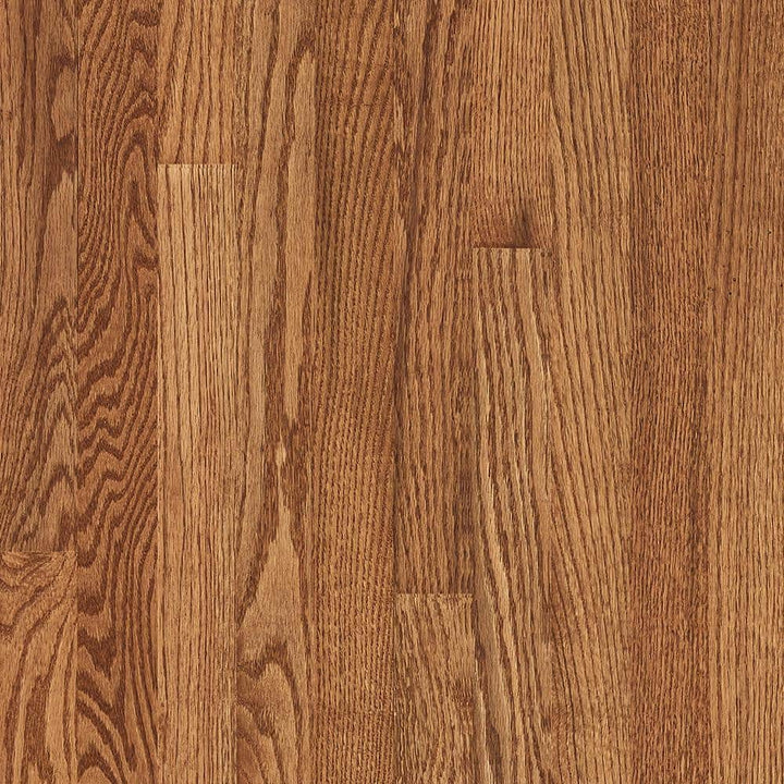 Bruce Plano Low Gloss Gunstock Oak 3/4 in. T x 2-1/4 in. W Smooth Solid Oak Hardwood Flooring (20 sq.ft./ctn)
