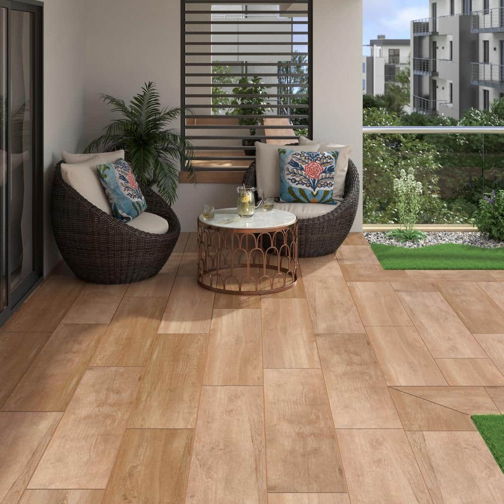 MSI Lucas Betulla 2 cm. x 12 in. x 48 in. Matte Porcelain Wood Look Paver Tile (56 sq. ft. / pallet)
