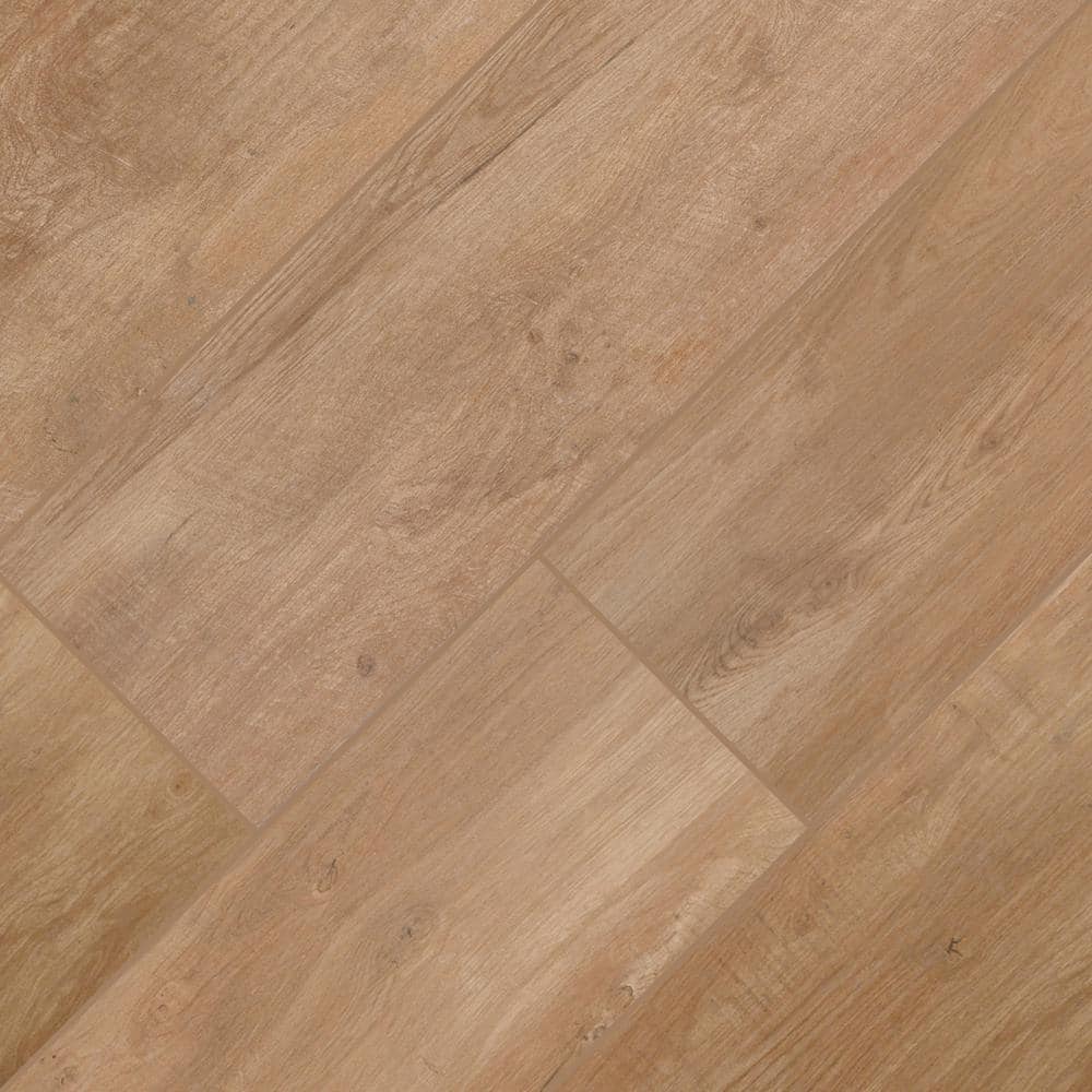 MSI Lukas Brown 12 in. x 48 in. Matte Porcelain Paver Tile (2 pieces/8 sq. ft./Case)