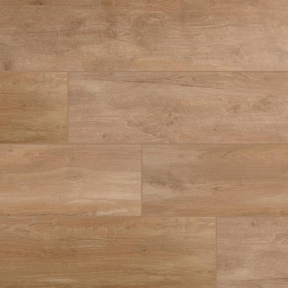 MSI Lukas Brown 12 in. x 48 in. Matte Porcelain Paver Tile (2 pieces/8 sq. ft./Case)