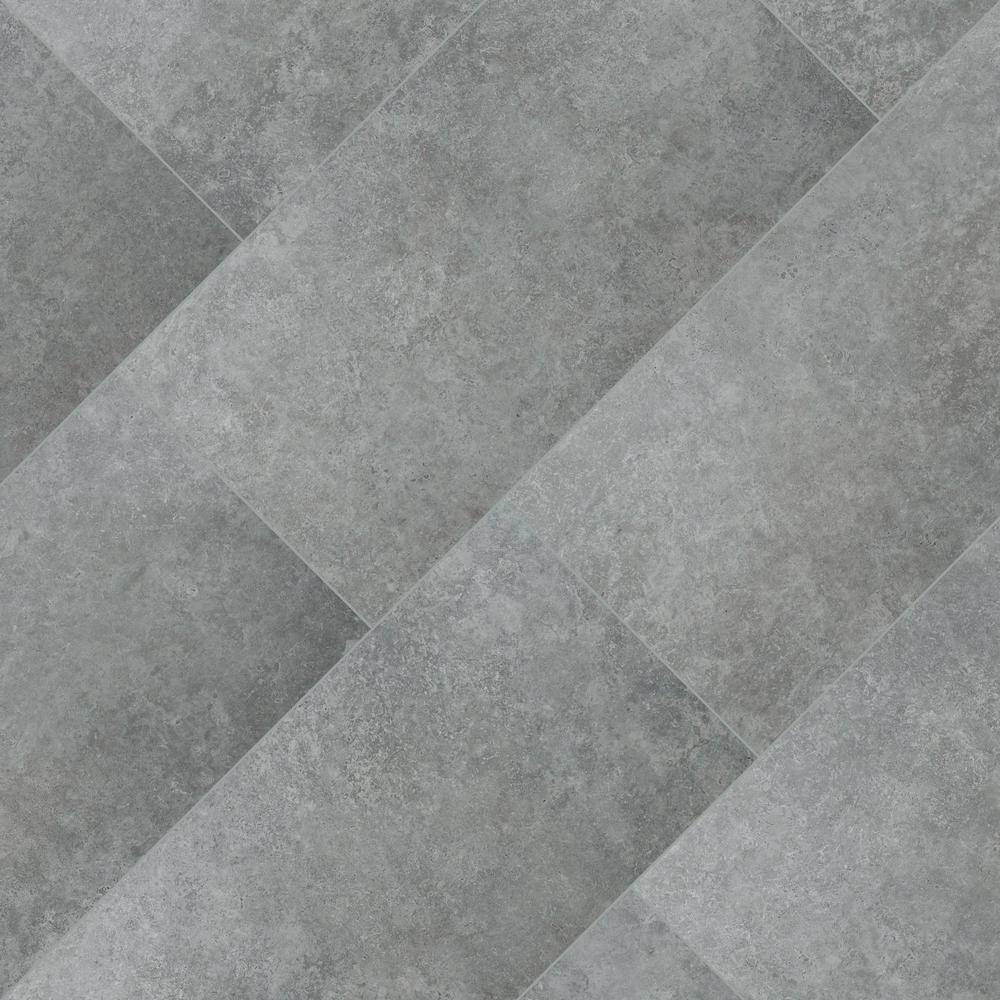 MSI Lunar Silver 2 cm. x 24 in. x 48 in. Matte Porcelain Stone Look Paver Tile (56 sq. ft. / pallet)