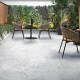 MSI Lunar Silver 2 cm. x 24 in. x 24 in. Matte Porcelain Stone Look Paver Tile (8 sq. ft./Case)