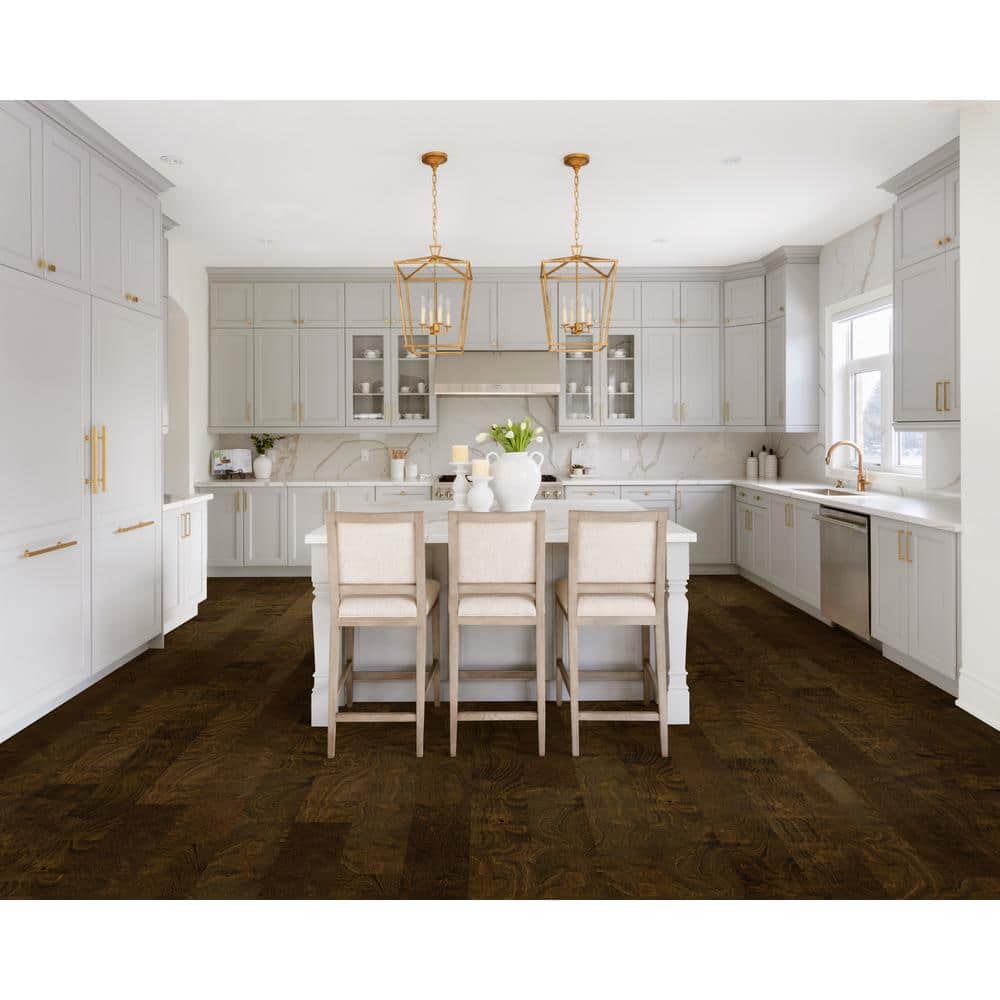 ASPEN FLOORING Lyon Birch 3/8 in. T x 6.5 in. W Tongue and Groove Light Distressed Engineered Hardwood Flooring (43.58 sq. ft./case)
