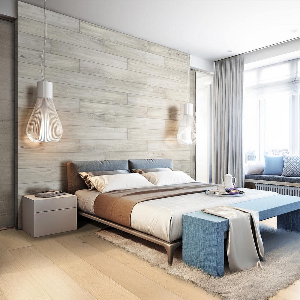 MSI Lyon Valley White Oak XL 1/2 in. T x 7.48 in. W Tongue and Groove Engineered Hardwood Flooring (35.34 sq. ft./case)