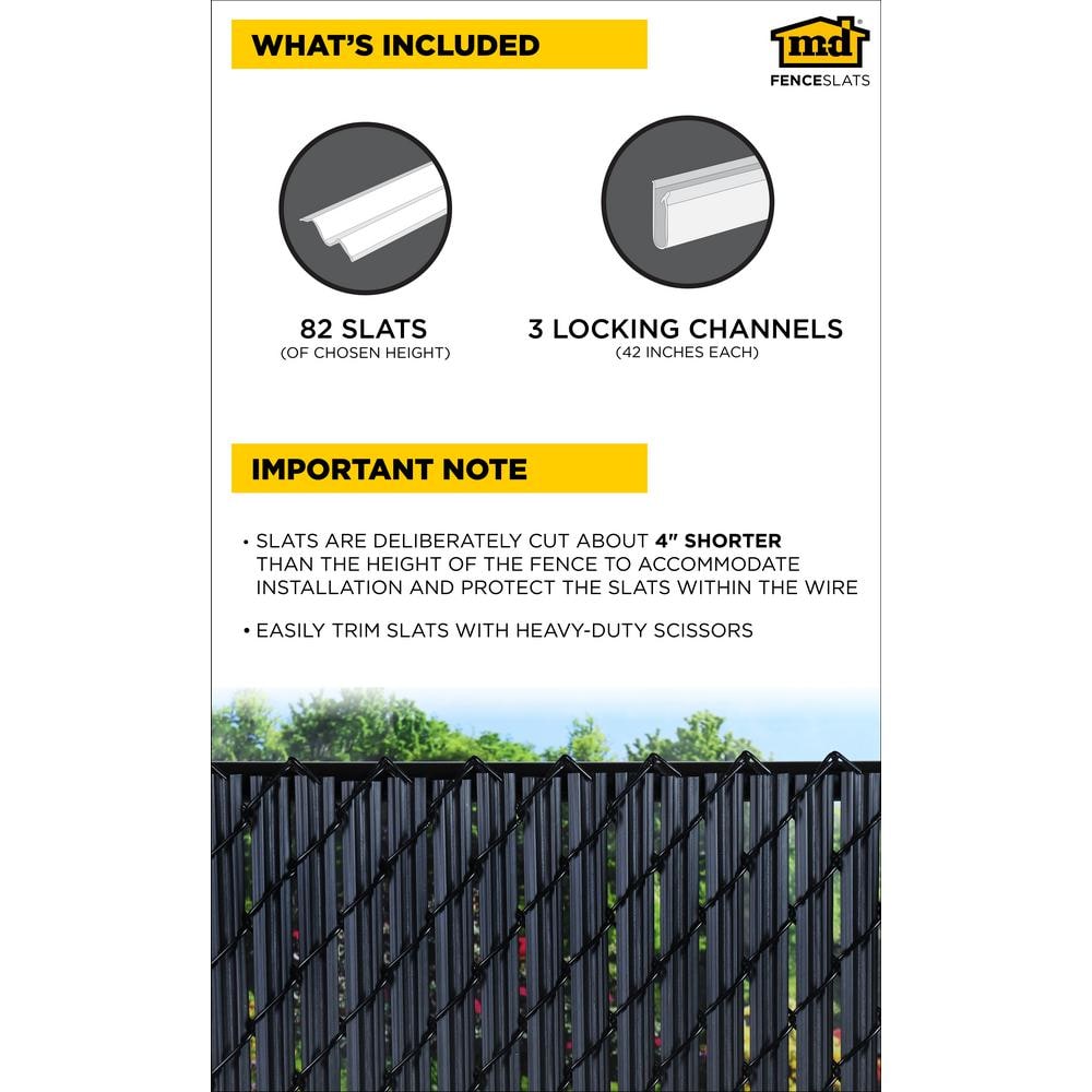 M-D Building Products M-D 5 ft. Privacy Fence Slat Green