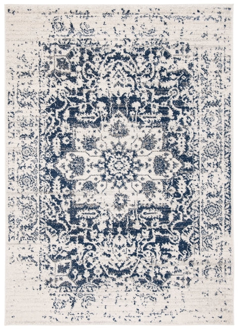 Safavieh Madison Nord 2 x 12 Cream/Navy Indoor Distressed Overdyed Vintage Runner Rug
