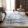 Safavieh Madison Nord 2 x 12 Cream/Navy Indoor Distressed Overdyed Vintage Runner Rug