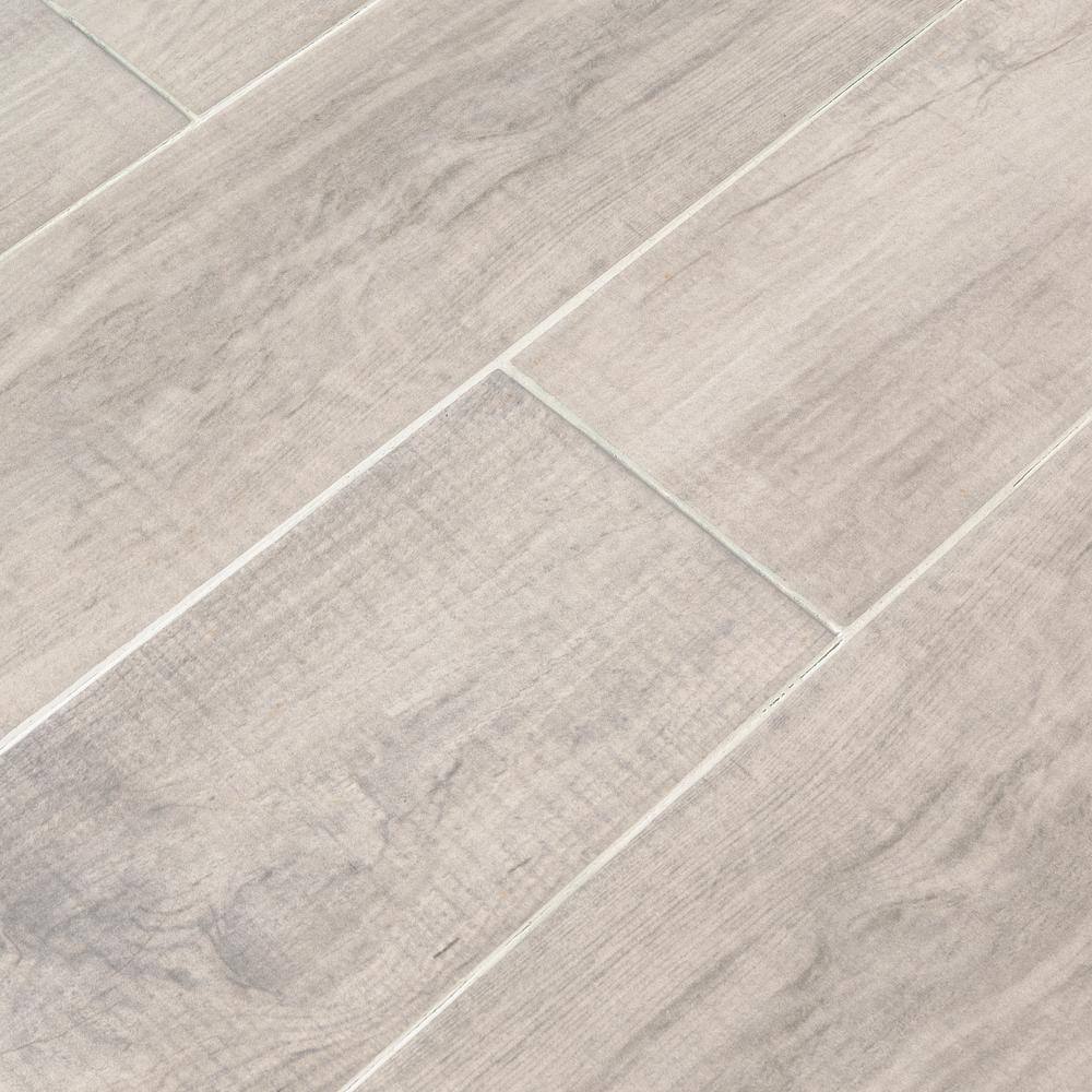 MSI Madeira Bianco 6 in. x 24 in. Matte Ceramic Floor and Wall Tile (17 sq. ft. / case)