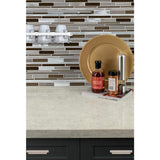 MSI Madison Avenue Interlocking 12 in. x 12 in. x 8 mm Textured Glass/Metal Mosaic Wall Tile (1 sq. ft. Sheet)