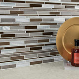 MSI Madison Avenue Interlocking 12 in. x 12 in. x 8 mm Textured Glass/Metal Mosaic Wall Tile (1 sq. ft. Sheet)