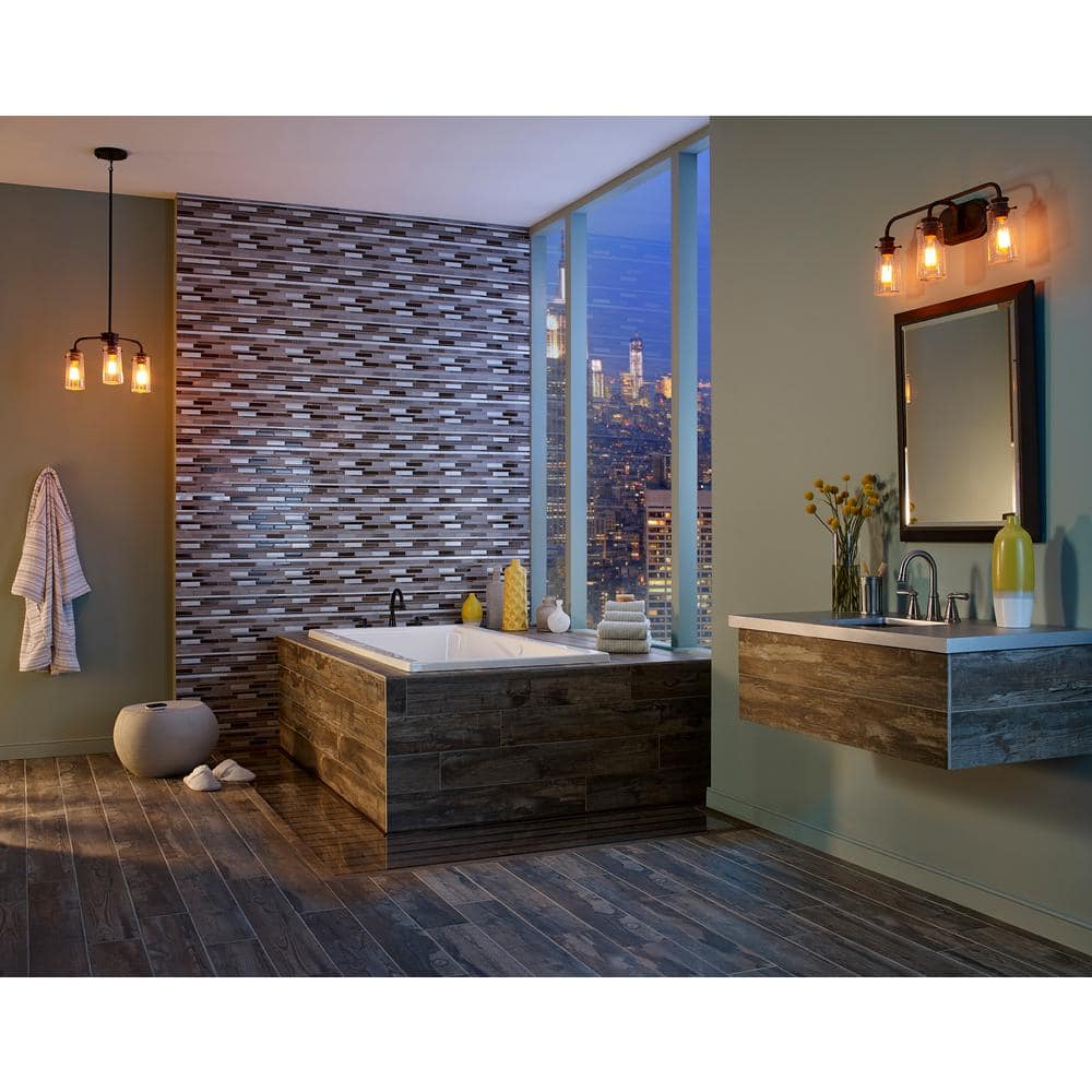 MSI Madison Avenue Interlocking 12 in. x 12 in. x 8 mm Textured Glass/Metal Mosaic Wall Tile (1 sq. ft. Sheet)