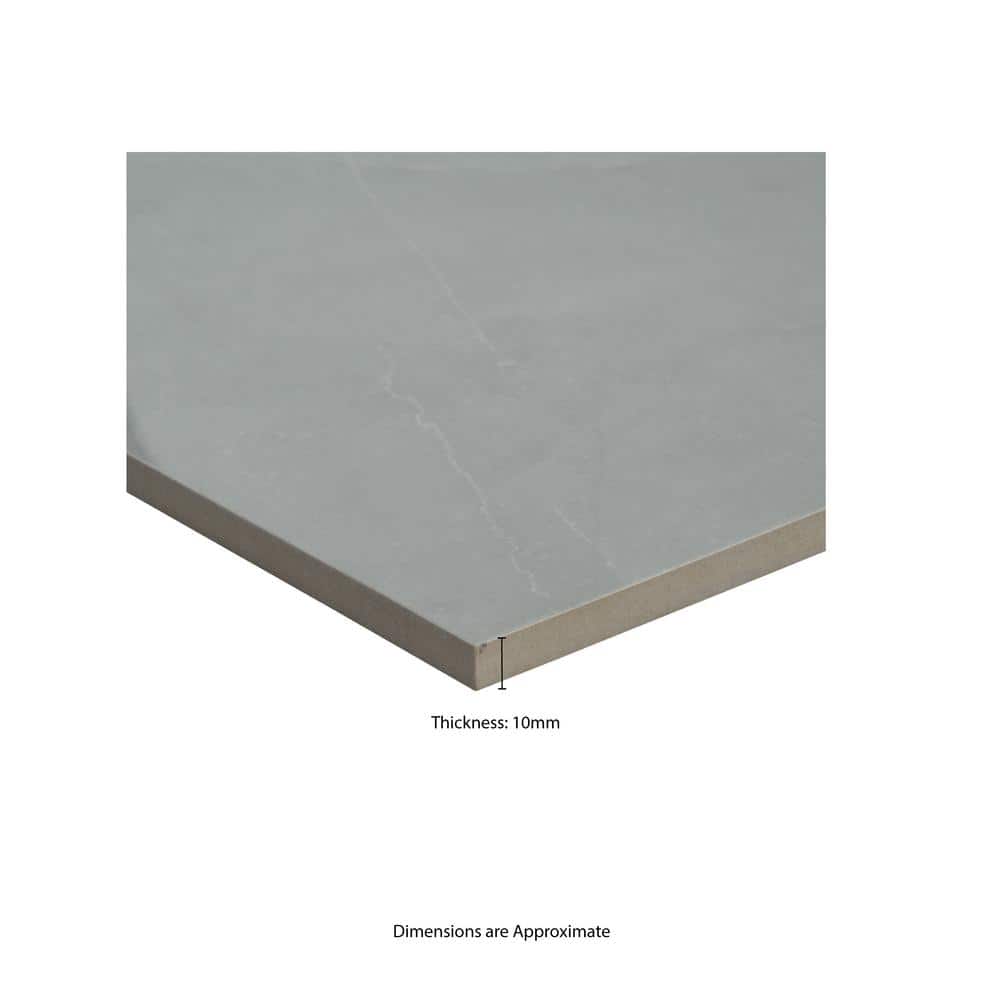 MSI Madison Celeste 12 in. x 24 in. Polished Porcelain Stone Look Floor and Wall Tile (16 sq. ft./Case)