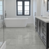 MSI Madison Celeste 12 in. x 24 in. Polished Porcelain Stone Look Floor and Wall Tile (16 sq. ft./Case)