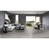 Madison Celeste 24 in. x 24 in. Polished Porcelain Stone Look Floor and Wall Tile (16 sq. ft./Case)