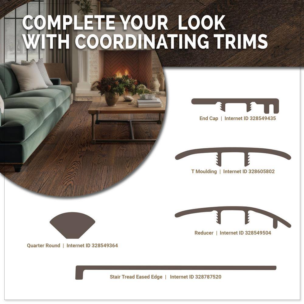 MSI Madison Pointe White Oak XL 1/2 in. T x 7.48 in. W Tongue and Groove Engineered Hardwood Flooring (34.97 sq. ft./case)