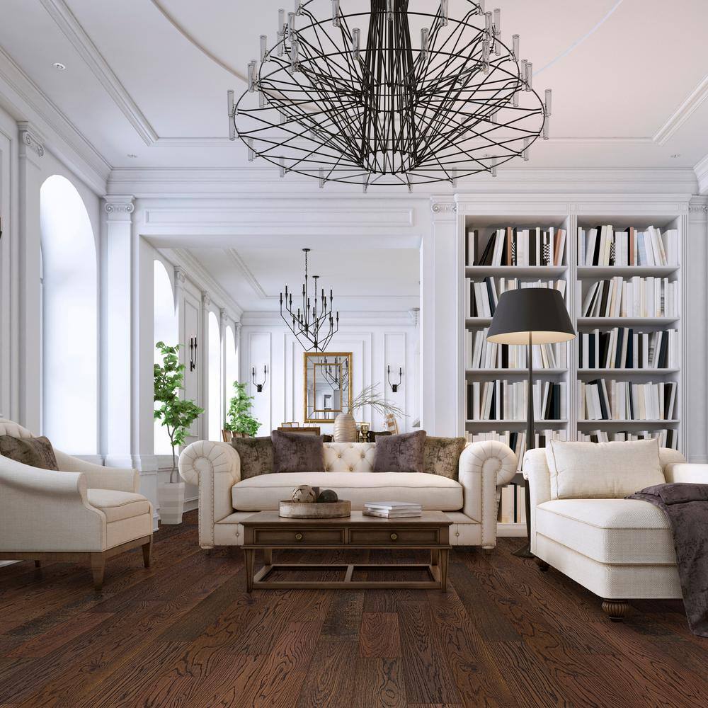 MSI Madison Pointe White Oak XL 1/2 in. T x 7.48 in.W Tongue and Groove Engineered Hardwood Flooring(1398.96 sq. ft./pallet)