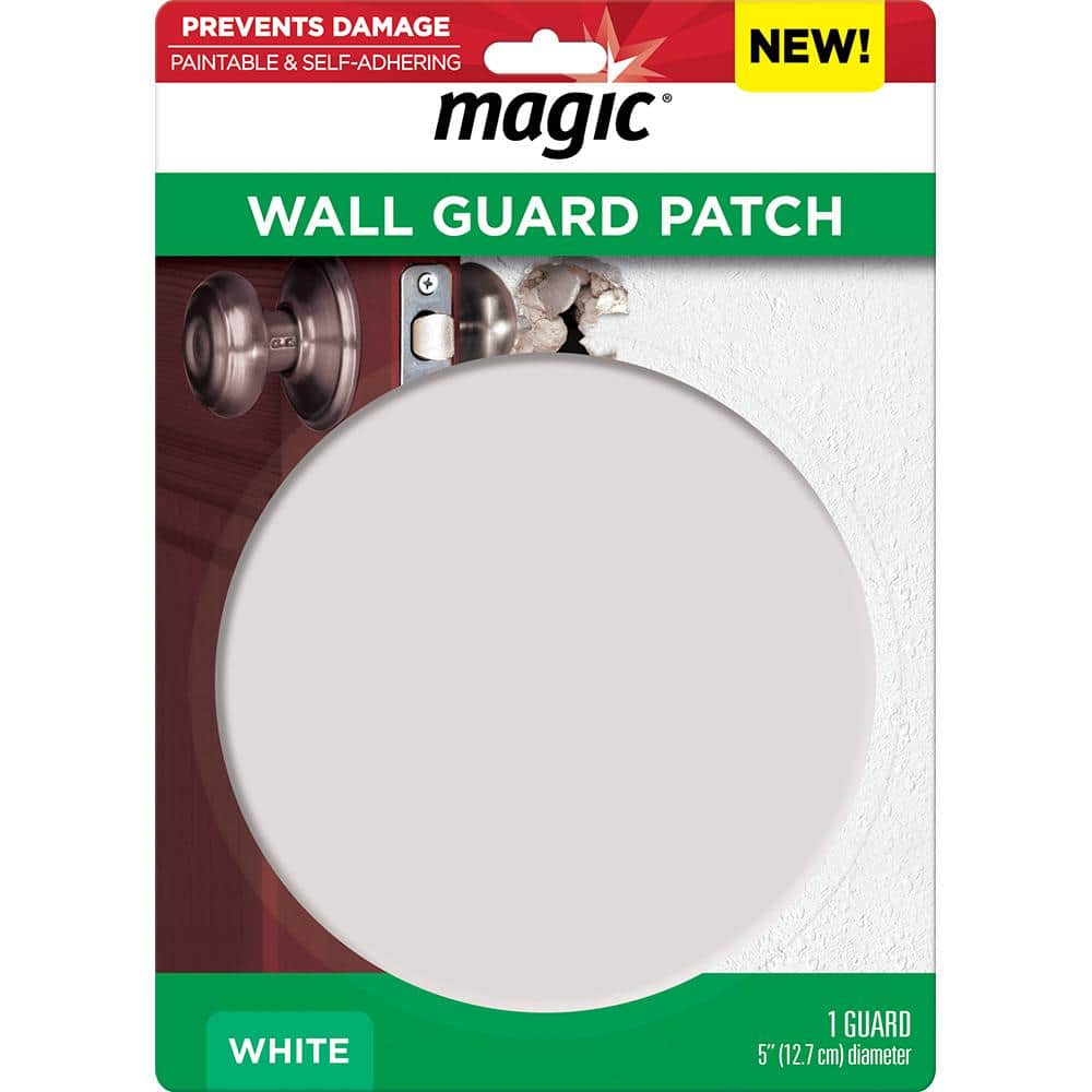 Magic 5 in. Round Wall Patch and Guard in White